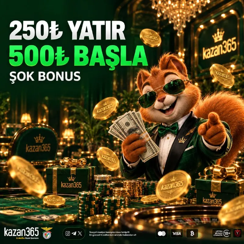 📣 KAZAN365' TE ŞOK FIRTINASI DEVAM EDİYOR ➡ 250₺ YATIR 💫 500₺ BAŞLA 💠 2 katılım hakkı…