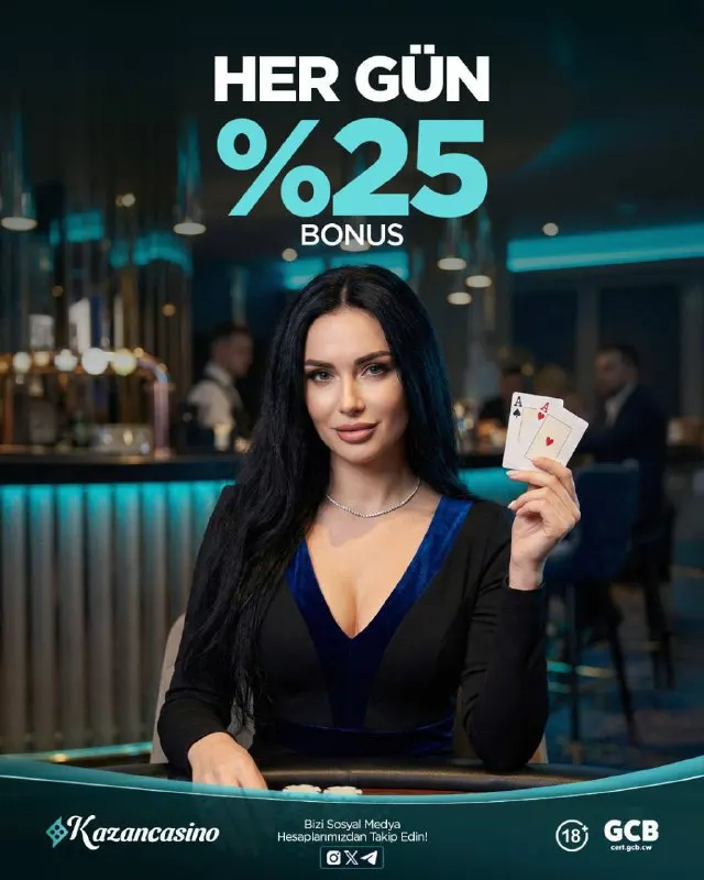 🎁 KazanCasino'da Her gün %25 Bonus! ✅ Her gün, minimum 100 ₺ yatırım yapan Kazancasino…