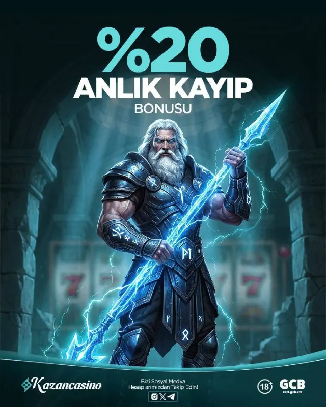 2️⃣0️⃣ KazanCasino'da %20 Anlık Kayıp Bonusu! 🤑 Kayıplarınızın %20’si kadar anlık bonus…