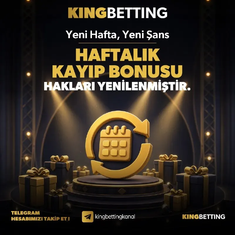 🔔 Haftalık bonus hakları yenilendi ! 😶 Geçtiğimiz haftayı kayıp ile kapattığına üzülme !…