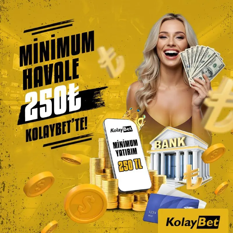 💸 Minimum Havale Sadece 250₺! 💸 Kazanca başlamak için yüksek rakamlara gerek yok!…