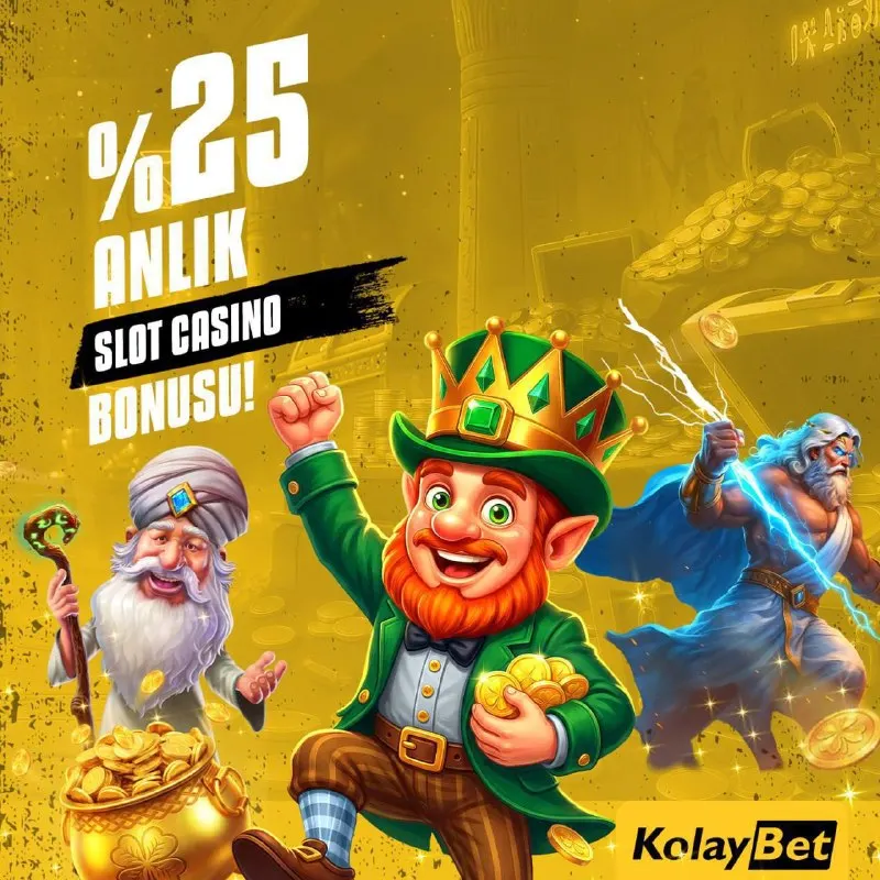 🍀 Şans bugün senden yana! 🍀 💰 %25 ANLIK SLOT CASINO BONUSU seni bekliyor! Altınlar havada…