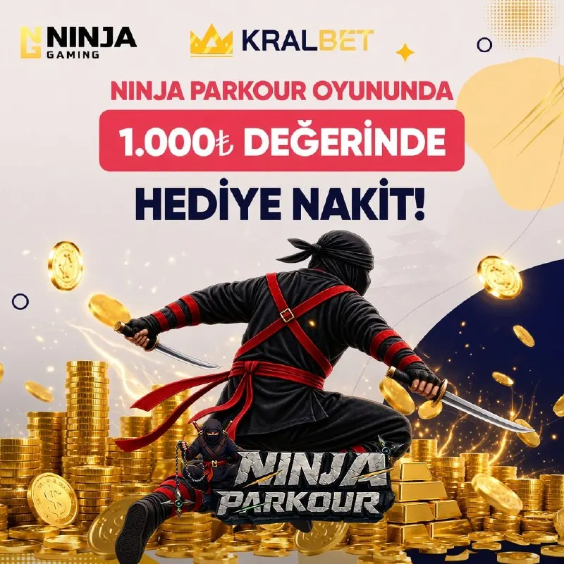 🤴 1000 KRAL ÜYEMİZE 1000TL HEDİYE! 🤴 ⚔️ NINJA PARKOUR OYUNUN'DA GEÇERLİ 🎁 TOPLAM 1000 TL…