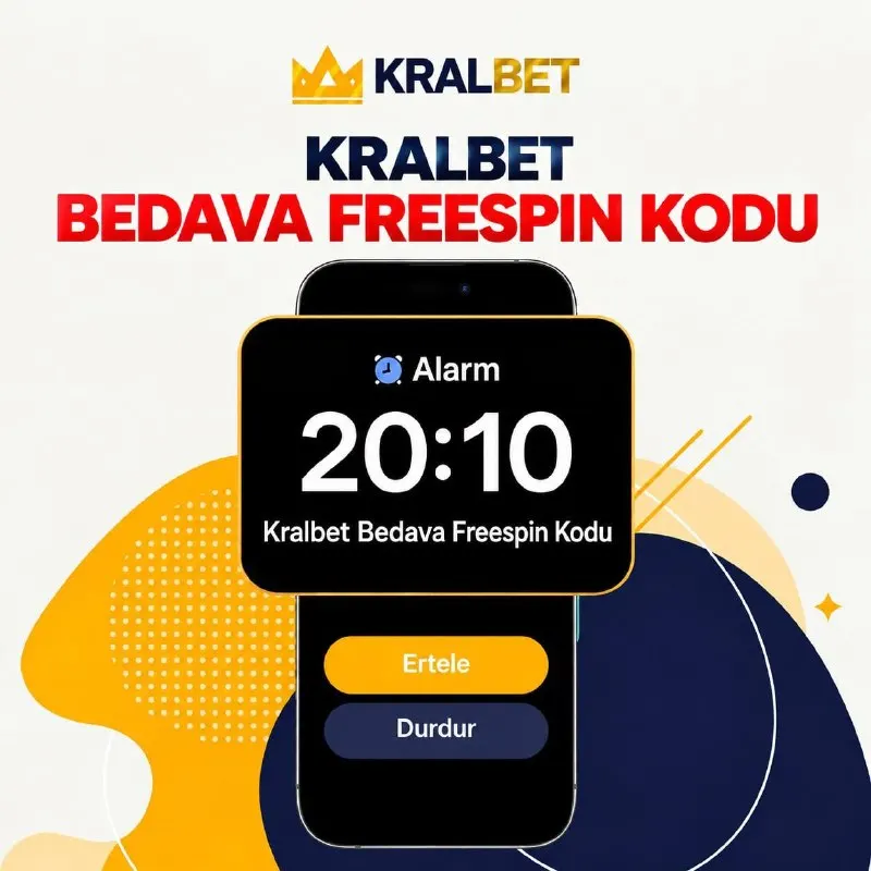 🔘 Alarmını 20:10'a kur! 🤑 1.000 TL Değerinde Freespin Hediyen Hazırlanıyor! 💛💛💛💛 🟡…