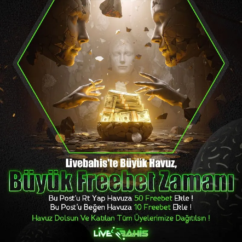 ⚡️LİVEBAHİS'TE BÜYÜK HAVUZ, BÜYÜK FREEBET ZAMANI ! ⚡️ 🟢BU POST'U RT YAP HAVUZA 50 FREEBET…