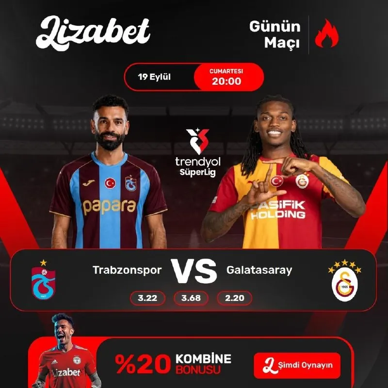 🔥 DEV DERBİ HEYECANI LİZABET’TE BAŞLIYOR! ⚽️💥 19 Eylül Cumartesi saat 20:00’de Trendyol…