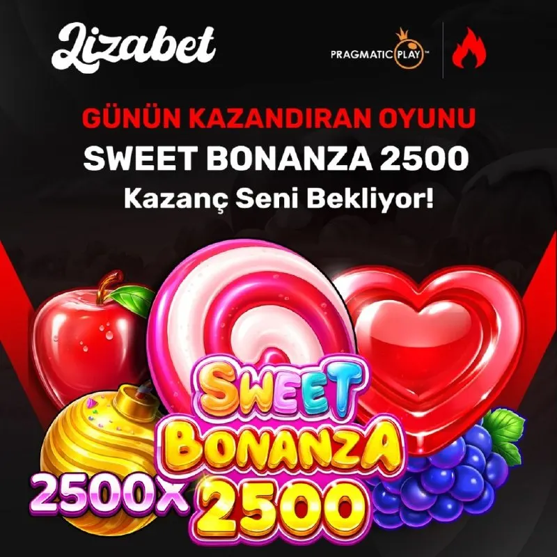 🍭LİZABET'TE GÜNÜN EN ÇOK KAZANDIRAN OYUNU: Sweet Bonanza 2500! 🍬 🎰 Renkli şekerler, meyve…
