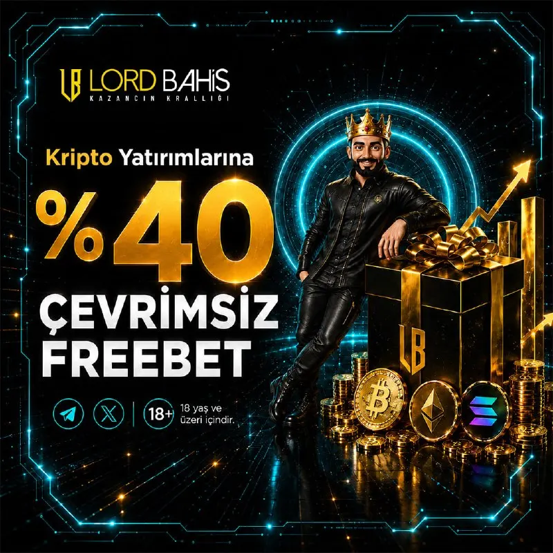 ⚽️Sporda Kazançlar LordBahis'te Katlanıyor! 🎁 Kripto Yatırımına %40 Çevrimsiz Freebet…