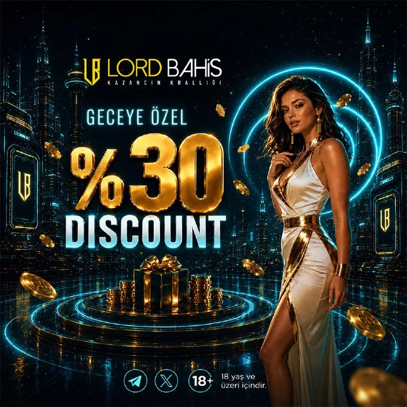⭐ Gececi Lordlara Özel Büyük Fırsat! ⌛ Her Gece 00:00 - 05:00 arasında %30 discount! 🎉…