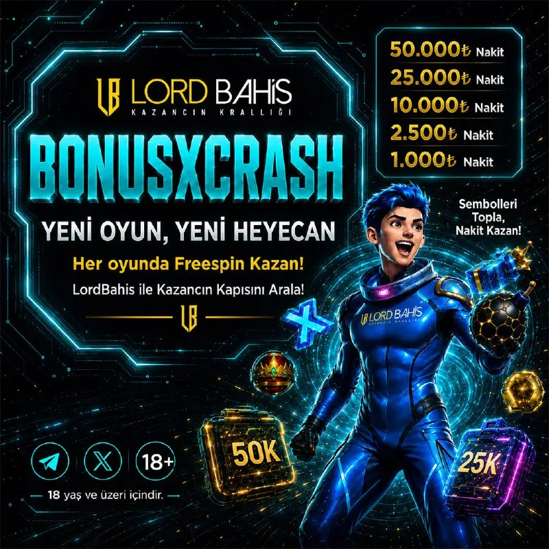 📣 Yeni Oyun, Büyük Ödüller Seni Bekliyor📣 🚀BONUSxCRASH ile her turda freespin fırsatını…