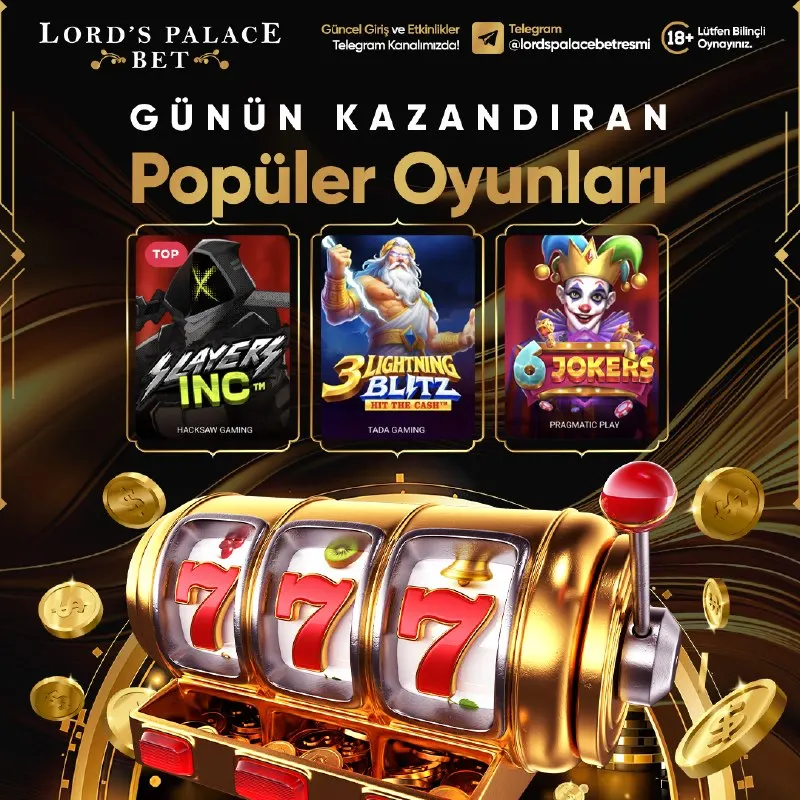 🎰 Şanslı oyunlar sizleri bekliyor 💰Yüksek RTP Oranları 🎁Görev ve Yatırım bonuslarını…