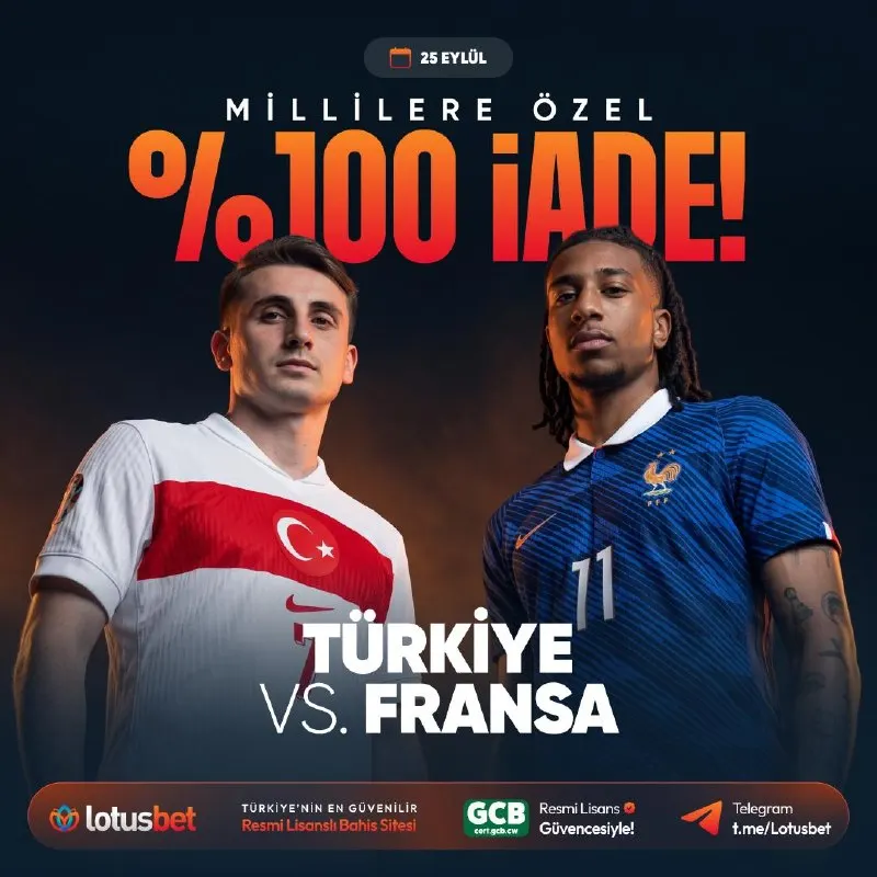 🔤1️⃣⏱⏱ 🔤🔤🔤🔤 ⚽️ TÜRKİYE 🆚 FRANSA 🎁 Karşılaşmaya özel %100 İade Bonusu fırsatı seni…