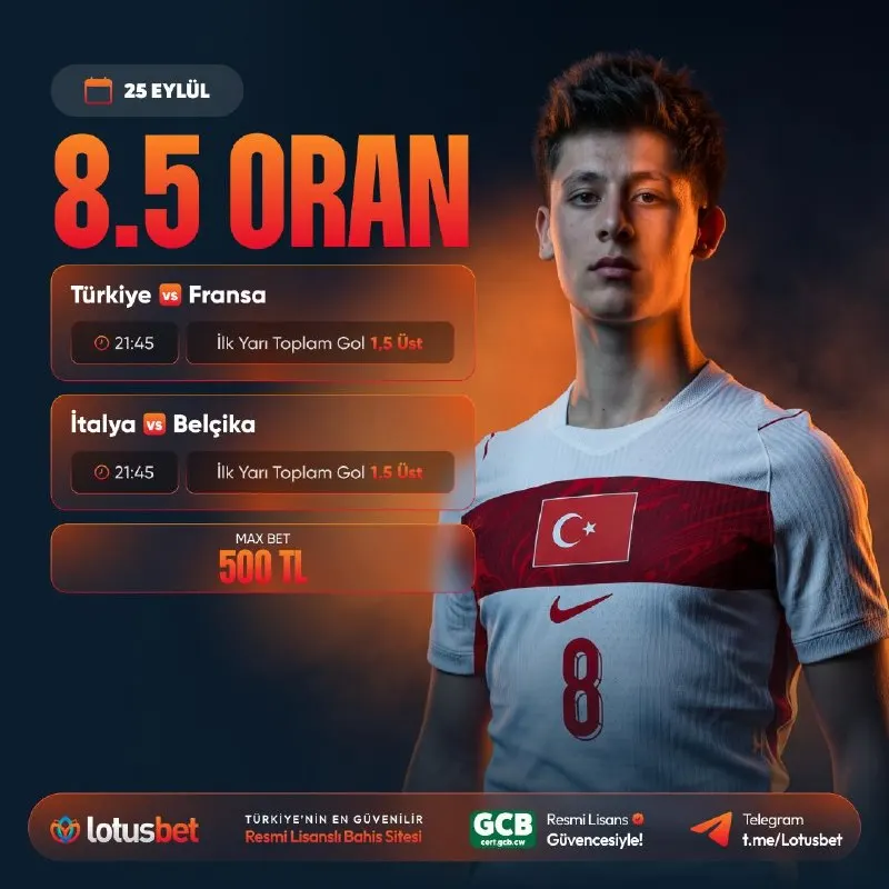 🤩🤩🤩🤩 🤩🤩🤩🤩 ⚽️ TÜRKİYE 🆚 FRANSA ⚽️ İTALYA 🆚 BELÇİKA ⚡️ İlk Yarı Toplam Gol : 1.5 Üst 🚀 Özel…