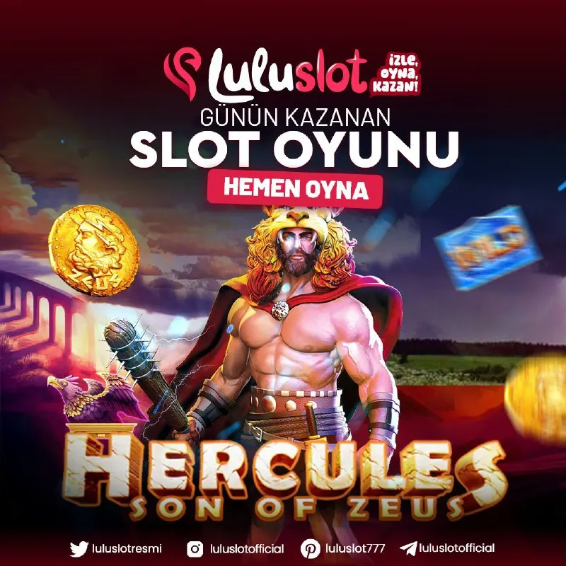 ⚡️🏛️ HERCULES SON OF ZEUS: ANTİK GÜCÜ SERBEST BIRAK! 🏛️⚡️ Luluslot’ta Olimpos’un en güçlü…
