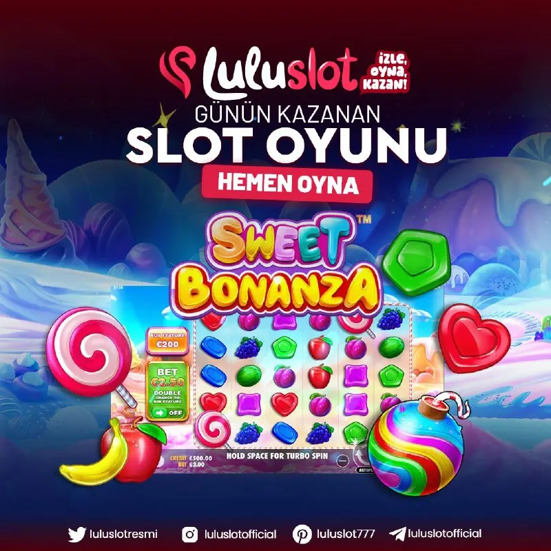 🍭🎰 ŞEKER TADINDA KAZANÇ: SWEET BONANZA! 🎰🍭 Dünyanın en çok kazandıran slot oyunu Sweet…