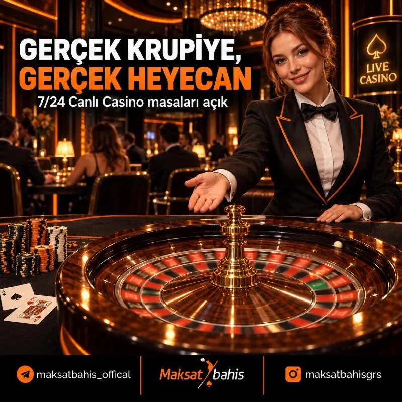 🏆 Maksatbahis – Sports Betting 🎡 GERÇEK KRUPİYE, GERÇEK HEYECAN 🎰 7/24 Canlı Casino…