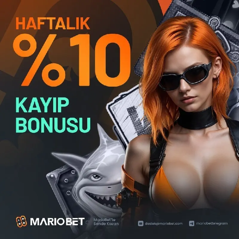 HAFTALIK KAYIP BONUSUN AKTİF! 🔥 Haftalık tüm işlemlerine %10 telafi hakkın Mariobet'ten!…
