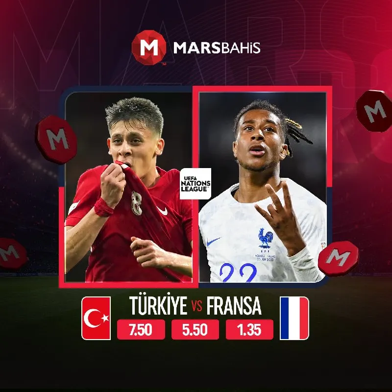 🔥 Uluslar Ligi Heyecanı Marsbahis'te 🔥 ⚽️ TÜRKİYE 🆚 FRANSA ⚽️ Zorlu mücadelede Milli…