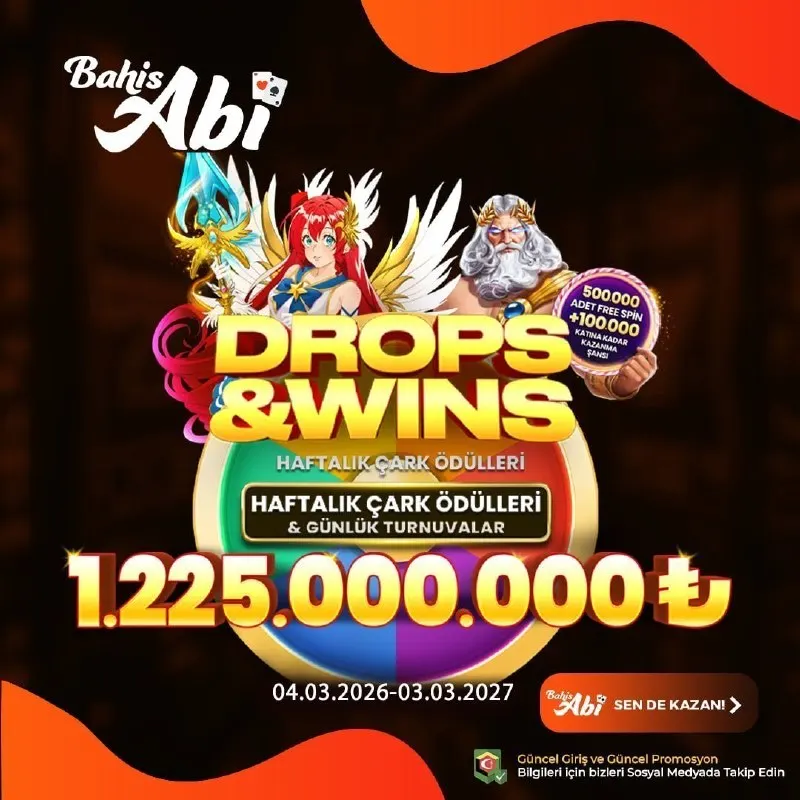 🚀DROPS & WINS MARATONU 🎁GÜNLÜK TURNUVA, HAFTALIK ÖDÜL 💰1.225.000.000₺ İÇİN ŞANSINI DENE 📌…