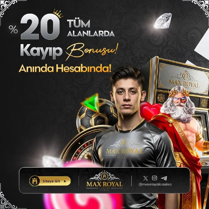 🆓 MaxRoyalCasino ❎🔢🔢 Kayıp Bonusu! 🖥 Minimum 100 TL’lik tüm yatırım yöntemlerinizin Spor…