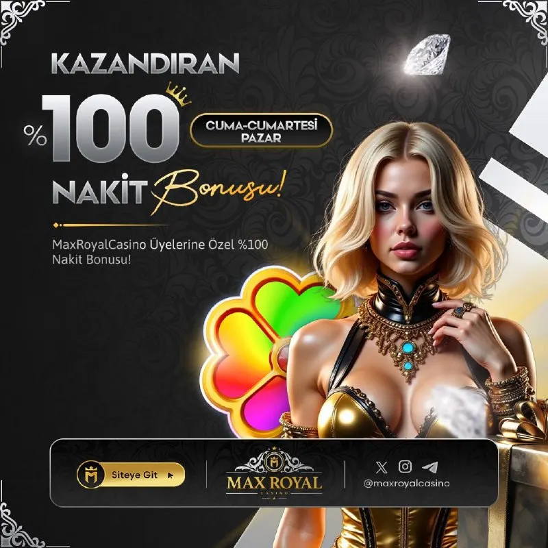 🆓 MaxRoyalCasino’dan Haftasonuna Özel KAZANDIRAN ❎🔢🔢🔢 Nakit Bonus! 📱 Kampanyadan…
