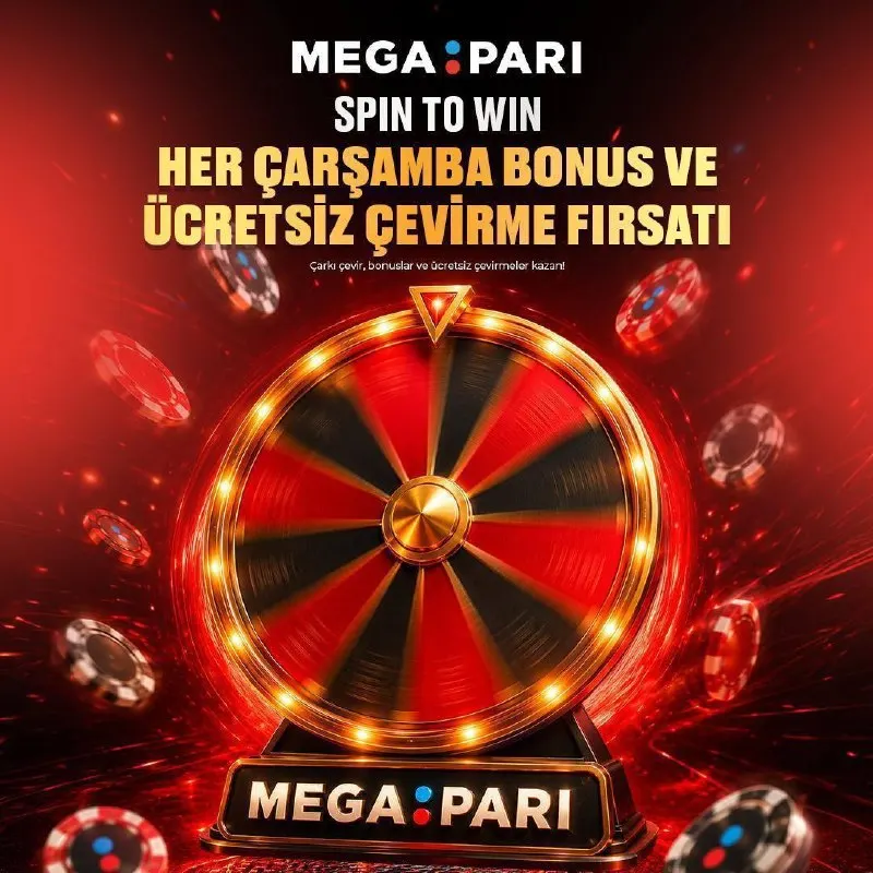 🎡 Çarşamba günü çark dönüyor, fırsatlar seni bekliyor! 🔥 Spin to Win kampanyasıyla her…