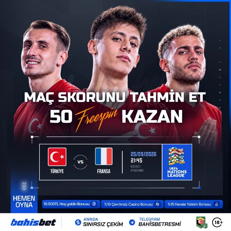 ⚽️SKOR TAHMİN ETKİNLİĞİ!⚽️ 🔗MAÇ SKORUNU DOĞRU TAHMİN ET ÖDÜLDEN YARARLAN! ✅İLK 10 ÜYE…