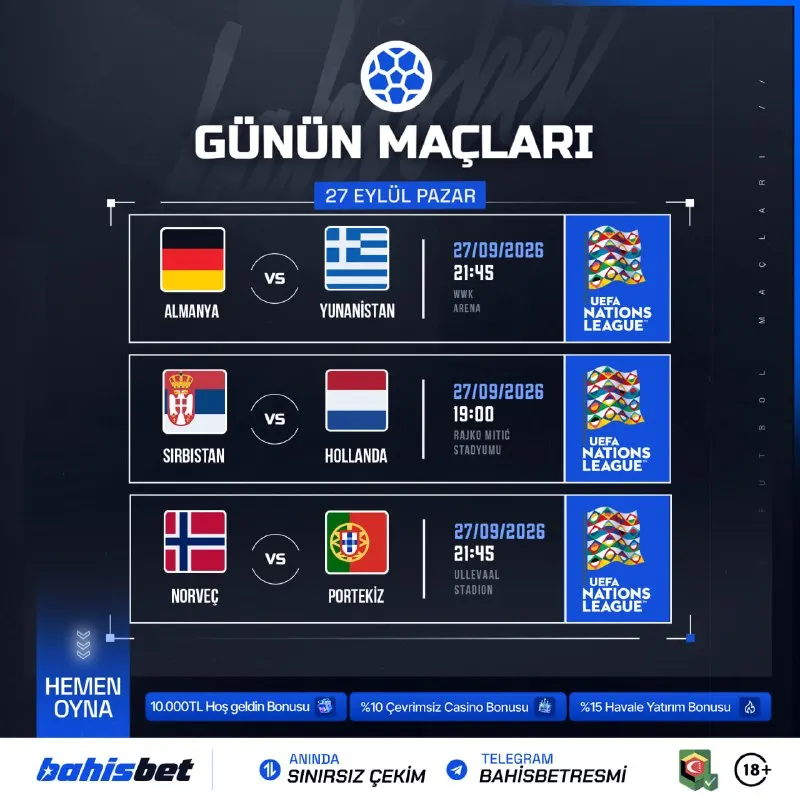 🎁🎁🎁🎁🎁🎁 💙💙🩵🩵🩵💙💙💙 ⚽️ BUGÜNÜN FAVORİ MAÇLARI BAHİSBET'TE!⚽️ 🍀 Bahisbet dünyanın dört bir…