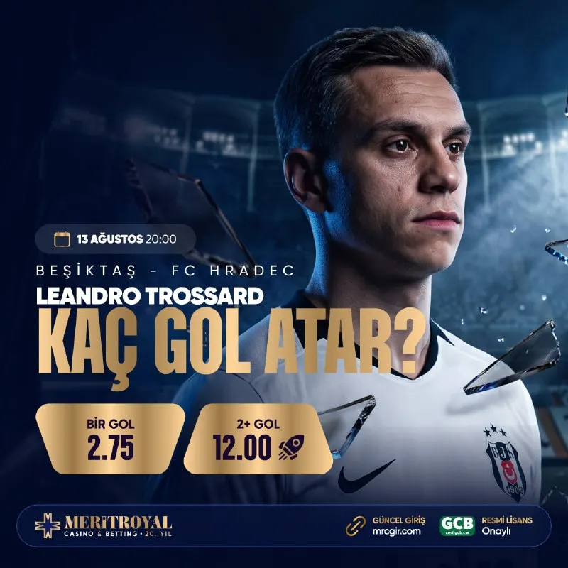 💙 #MeritRoyal’de Avrupa Heyecanı Başlıyor! 💙TROSSARD Beşiktaş - FC HRADEC Mücadelesinde…