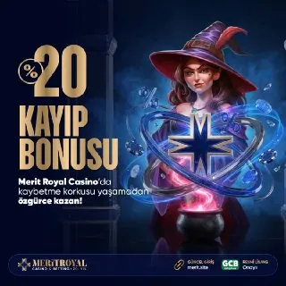 💙 #MeritRoyal’de %20 Bonusu seni bekliyor! 💙 Slot, canlı casino ve spor alanlarında…