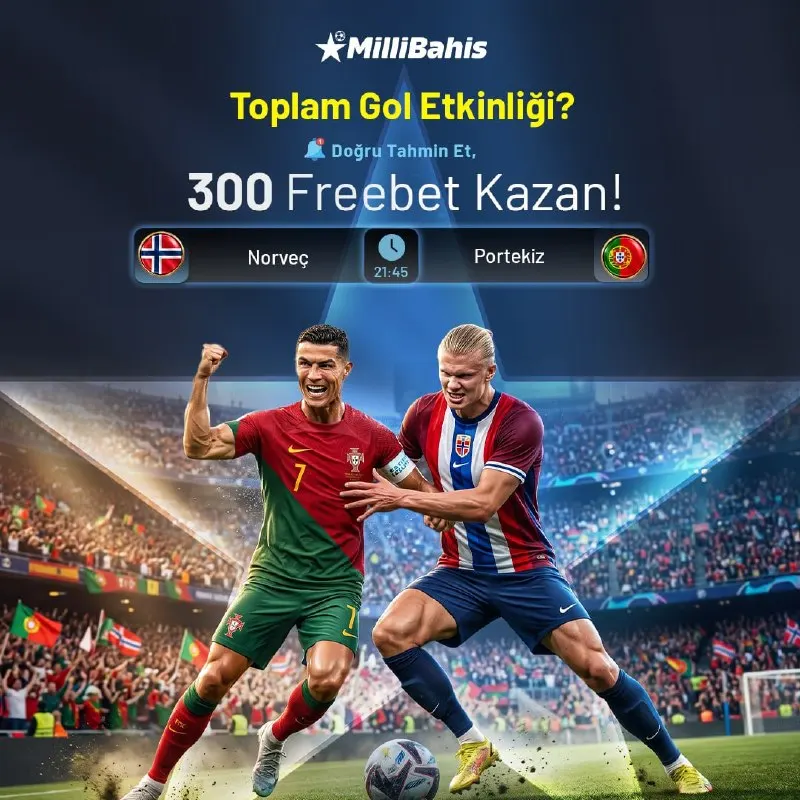 📢MİLLİBAHİS ETKİNLİĞİ BAŞLAMIŞTIR🌟 ➡️Bot'a Tıkla☝️ ➡️Adımları Takip Et🏃‍♀️ ➡️Yarışmalara…