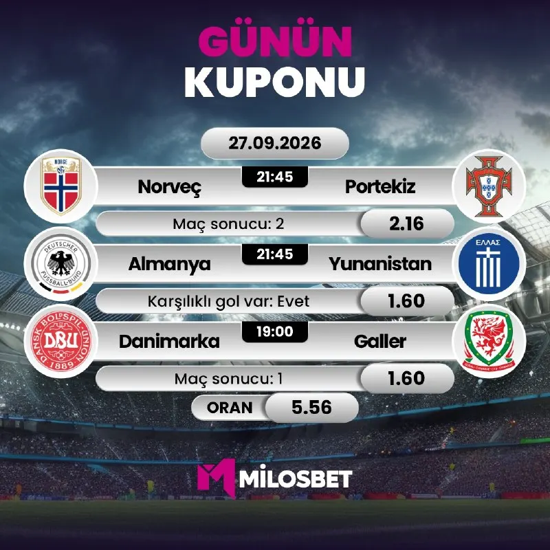 ⬆️En YÜKSEK ORANLARLA 😮Bahis KEYFİ SADECE 😒😩😓'te 🏆Bugün Yüksek Oranlı Maçlar seni…