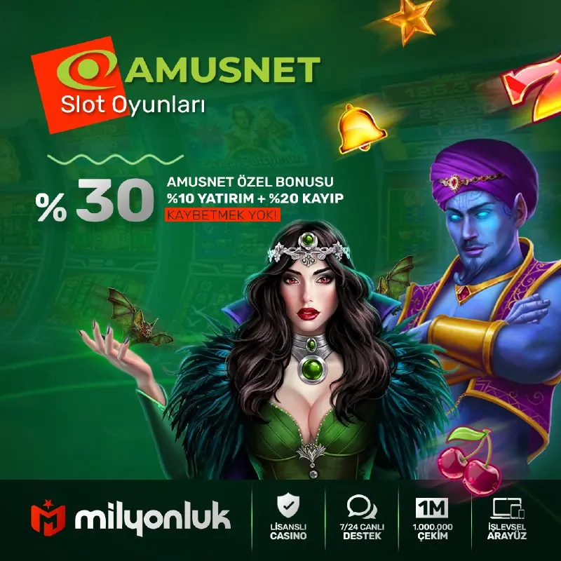 🟩 AMUSNET %30 ÇEVRİMSİZ BONUS FIRSATI! 💚 Amusnet severelere özel hem %10 yatırım hem %20…