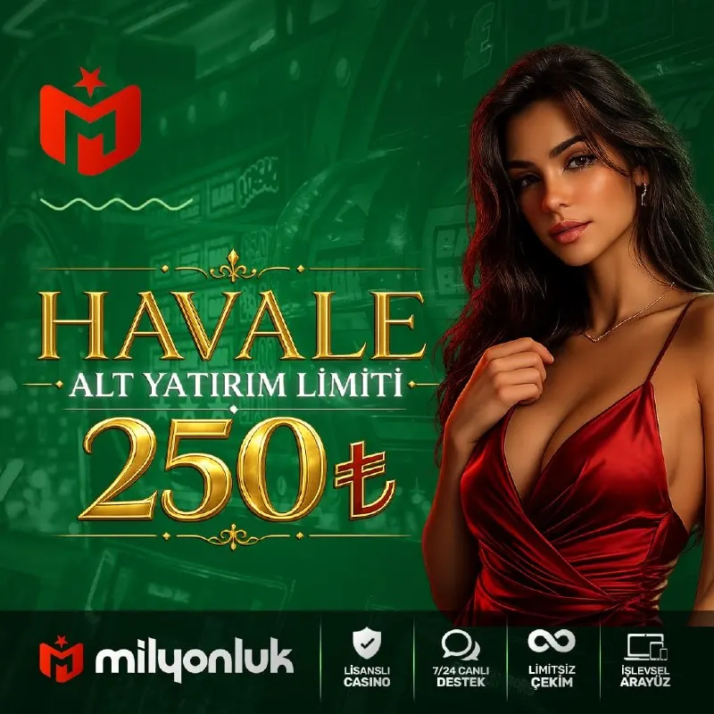 💎 MİLYONLUK'DA KAZANÇ HEYECANI BAŞLIYOR! 💎 🚀 Hızlı ve güvenli Havale/EFT işlemleriyle…