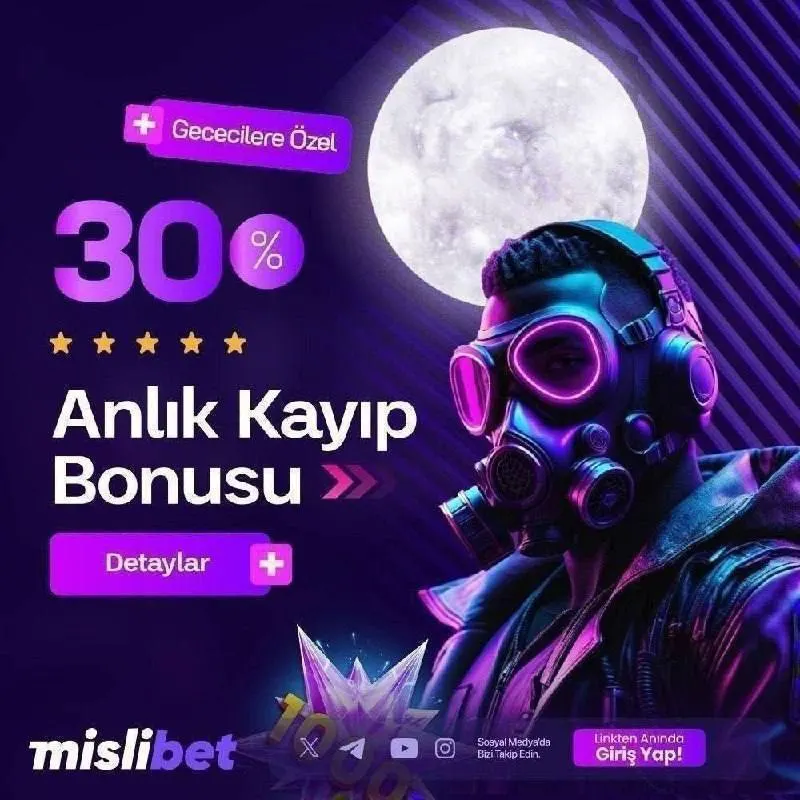 🌛 #Mislibet'ten Uykusuz Gecelere; ❎❎ Kazanç Dolu Ekstra Bonus ❗️ ✨⭐️ Gececilere Özel Net…