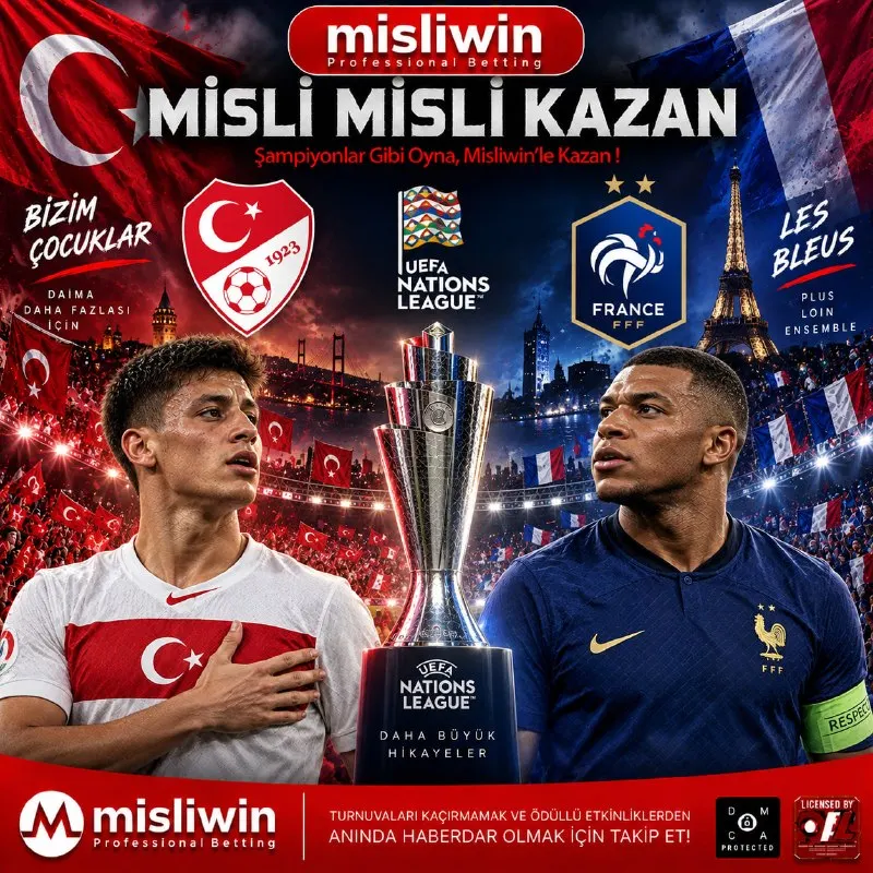 🏆 UEFA Uluslar Ligi 📅 25.09.2026 ⚽️ Türkiye - Fransa ✍🏻 KG Var ✍🏻 SKOR 1-1 ❤️❤️❤️ SOSYAL…