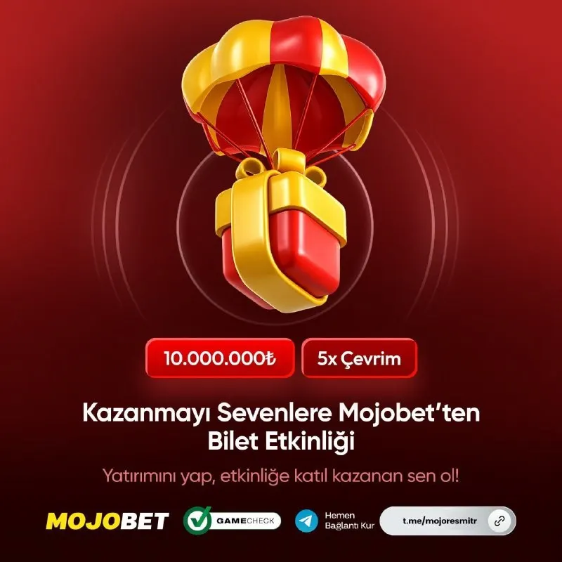 ⭐ MOJOBET’TE BÜYÜK BİLET ETKİNLİĞİ TÜM HIZIYLA DEVAM EDİYOR! ⭐ Her 500₺ üzeri yatırımında…