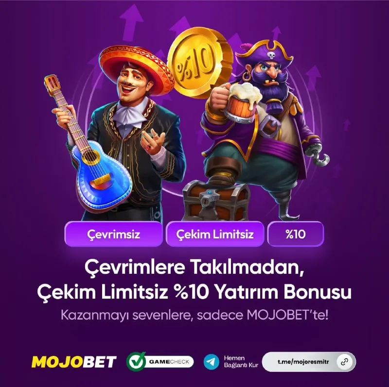 ⭐ MOJOBET’TE YATIRIMLAR KAZANCA DÖNÜŞÜYOR! ⭐ Çevrimlere takılmadan çekim limitsiz %10…