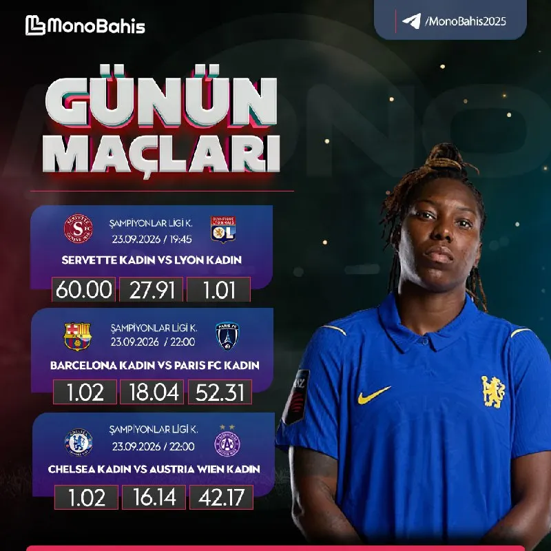 ⚽️ AVRUPA DEVLERİ AYNI GECEDE SAHNE ALIYOR! 👇 Kadınlar Şampiyonlar Ligi’nin öne çıkan üç…