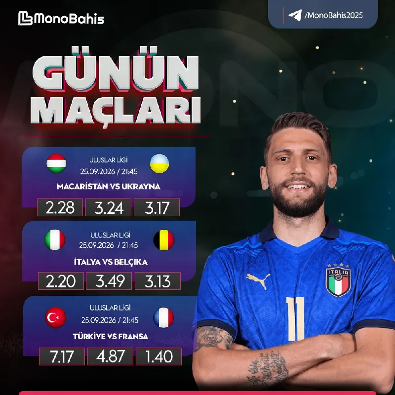 ⚽️ MİLLÎ HEYECANIN TEK ADRESİ: MONOBAHİS! 👇 Türkiye–Fransa başta olmak üzere cuma…