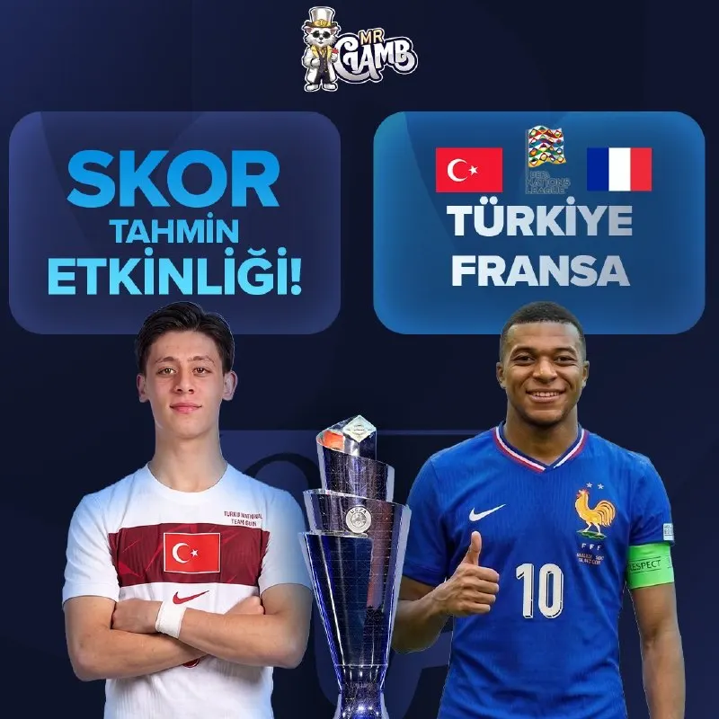 🏆MrGamb Skor Tahmin Etkinliği🏆 ⚽️ Türkiye - Fransa ❓Arda mı Mbappe mi? 🥇Formu doldur ve…