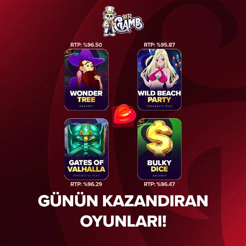 🏆 Günün En Yüksek RTP Oranlı Oyunları 🏆 🥇 Wonder Tree – RTP %96.50 🥇 Wild Beach Party –…