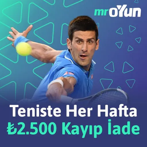 🎾 Teniste kayıplar artık avantaja dönüşüyor! MrOyun’da her hafta tenis bahislerinde 💸…