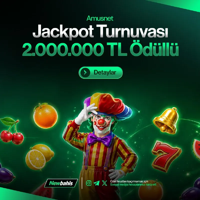 💎 AMUSNET JACKPOT TURNUVASI BAŞLIYOR! 🔥 🏆 2.000.000 TL ÖDÜL HAVUZU! 💰 🎰 Amusnet…