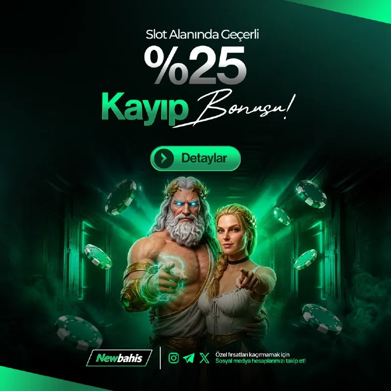 🎰 KAYIPLARINDA %25 GERİ DÖNÜŞ! 🎰 Slotlarda yaşadığın kaybın %25’i bonus olarak seni…