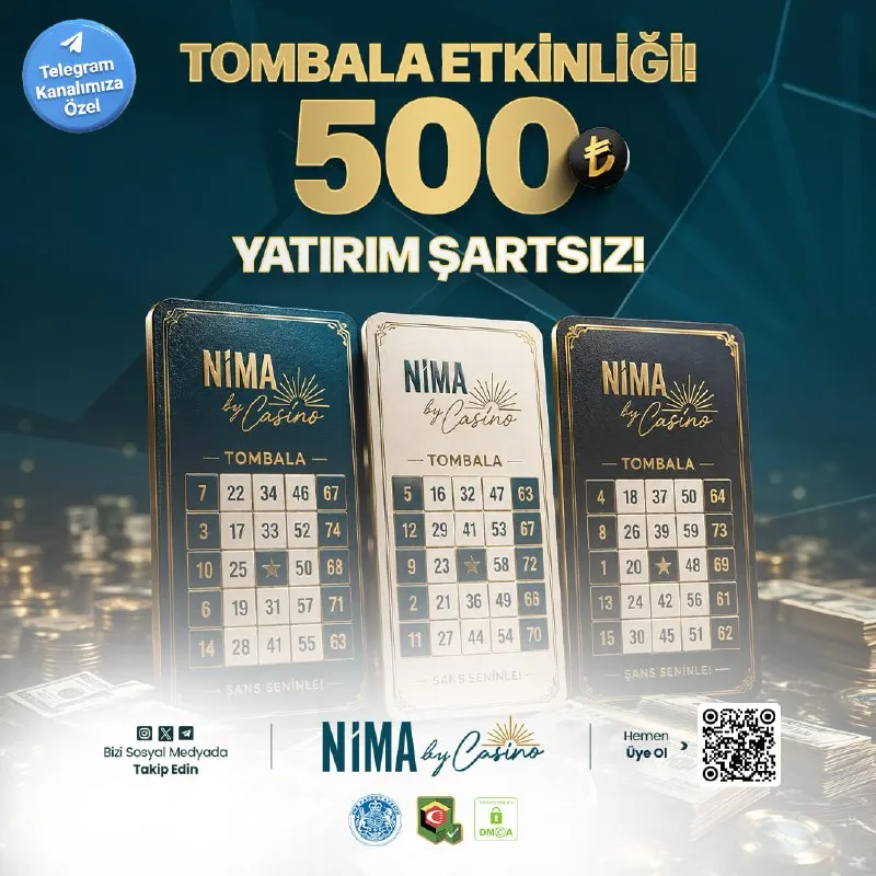🎰 TOMBALA ETKİNLİĞİ DEVAM EDİYOR! 🏆 Tombala Ödülü: 500₺ 🥈 2. Çinko Ödülü: 200₺ 🥉 1. Çinko…