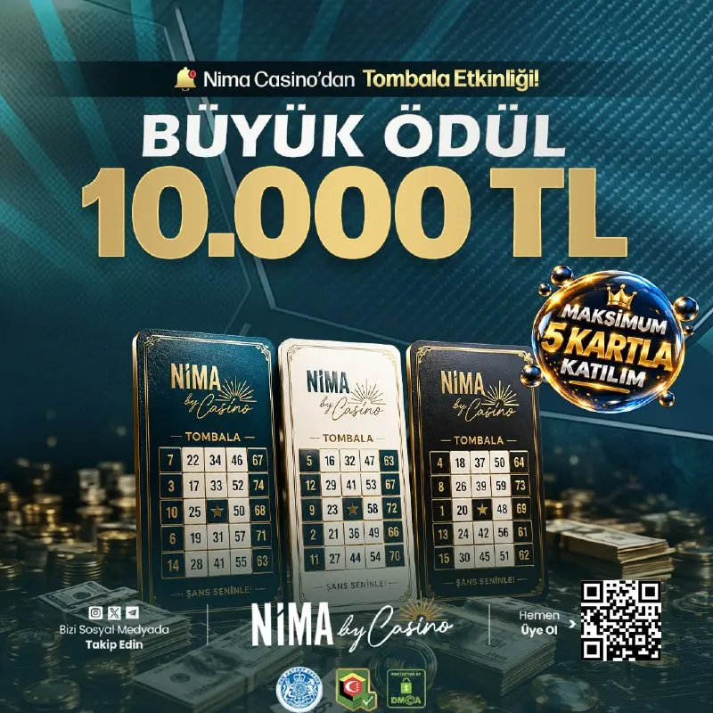 🎰 TOMBALA ETKİNLİĞİ BAŞLADI! 🏆 Tombala Ödülü: 10.000₺ 🥈 2. Çinko Ödülü: 3000₺ 🥉 1. Çinko…