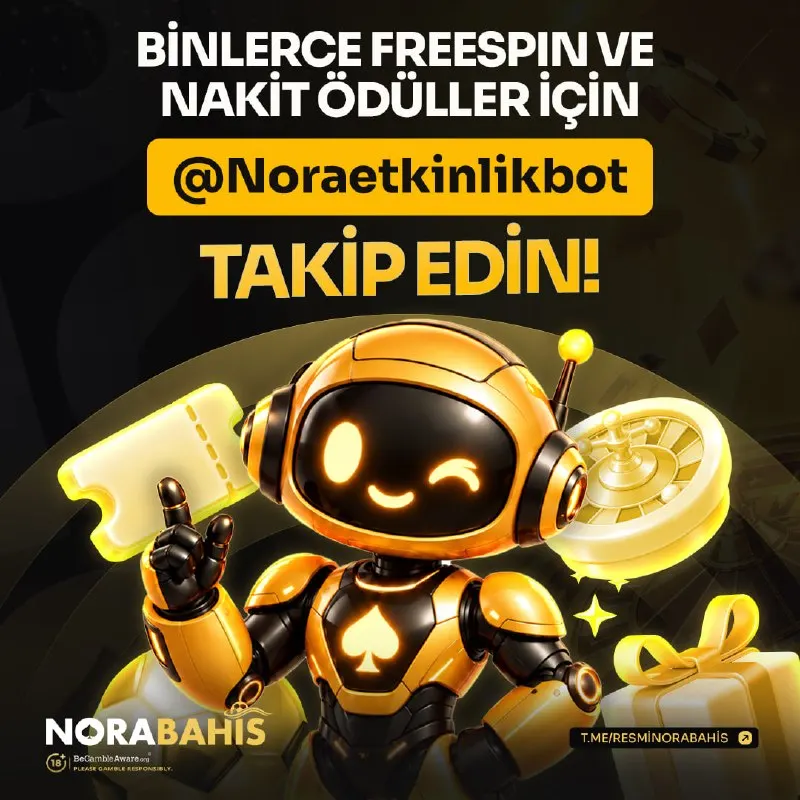 🤩 KAYIT OL AVANTAJARI KAÇIRMA! ✅ #Norabahis'in yeni botu ile tanışın. 🎁 Binlerce…