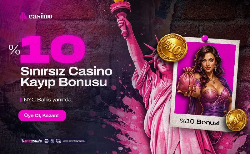 NYC Bahis Kayıp Bonusu! Minimum 50₺ net kaybınıza %10 Kayıp Bonusu! * Bonusunuzu Bonus…