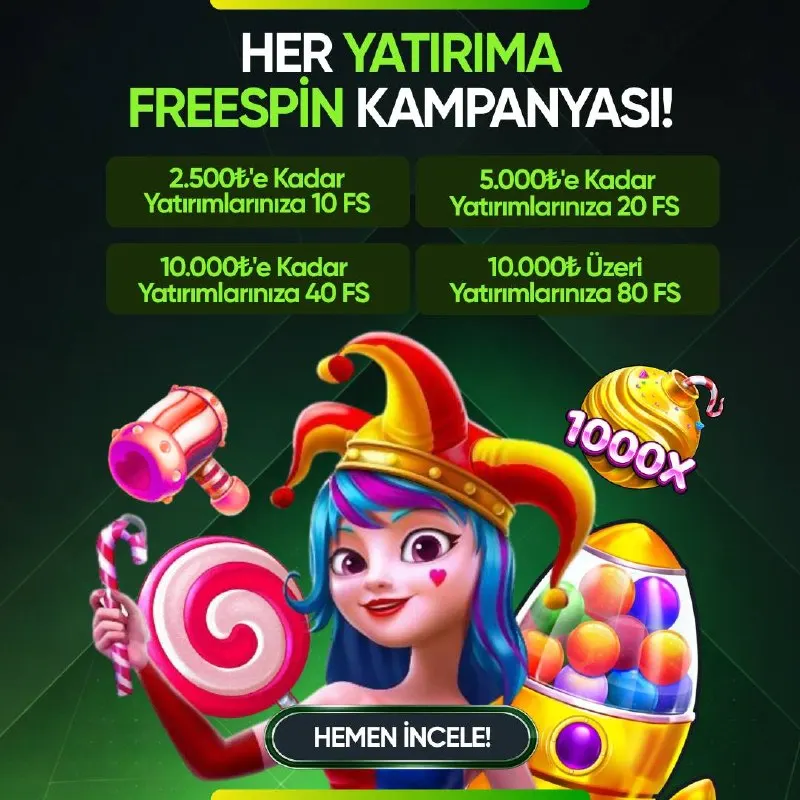 🔞 ONLYBET HER YATIRIMA FREESPIN FIRSATI! 🔞 💸 Şimdi Yatır, Bet Değeri 2TL olan Freespin’i…